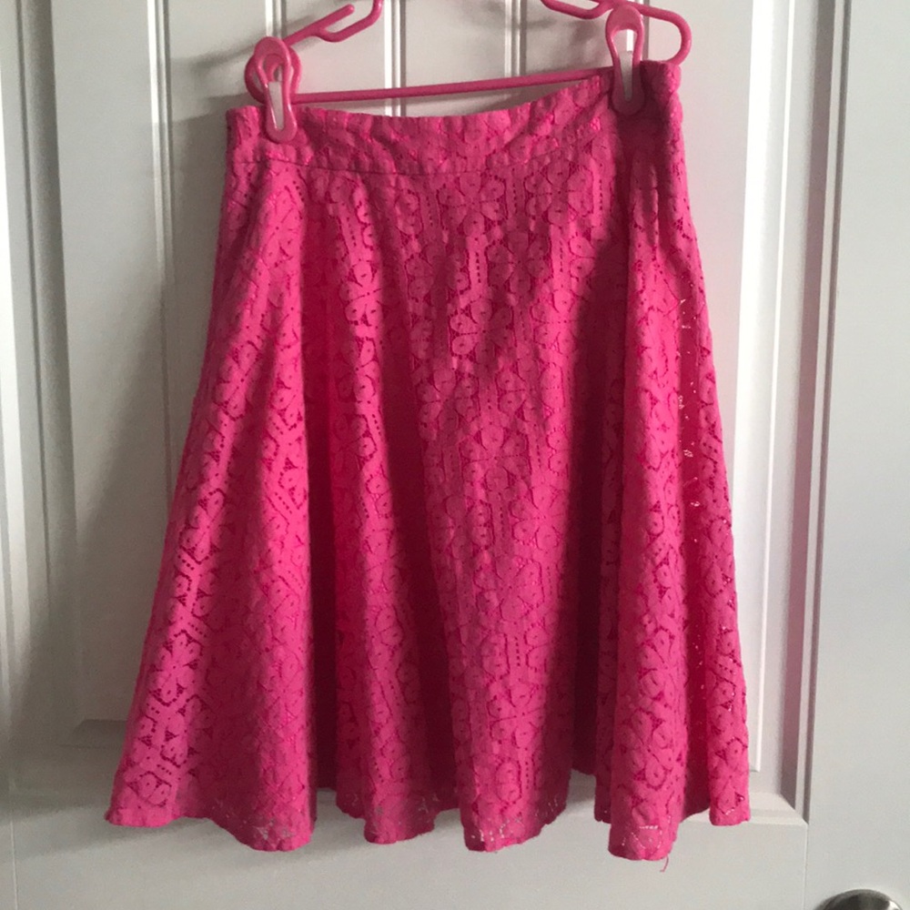 Pink Lace Skirt